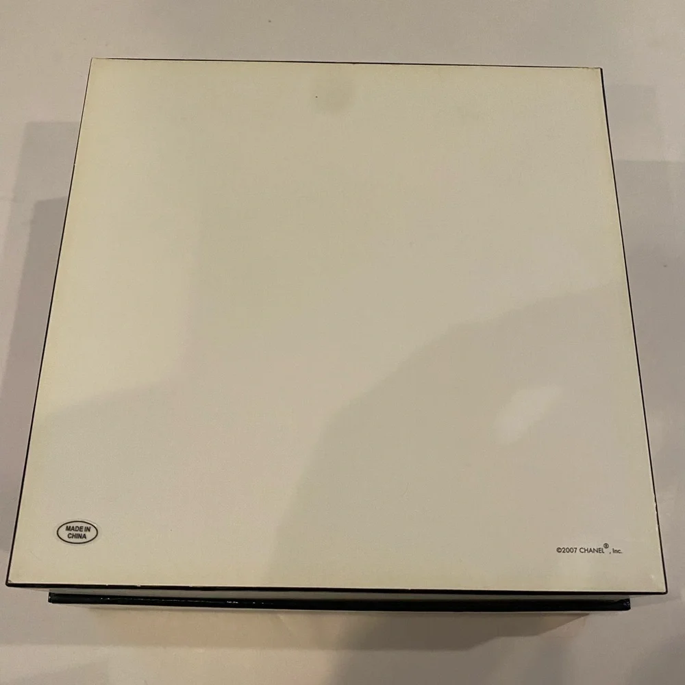 CHANEL gift box 8” square. Authentic white retail box